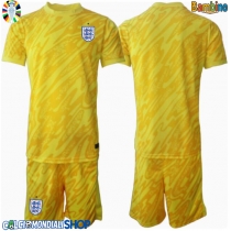 Maglie da calcio Inghilterra Portiere Seconda Maglia Bambino Europei 2024 Manica Corta (+ Pantaloni corti)